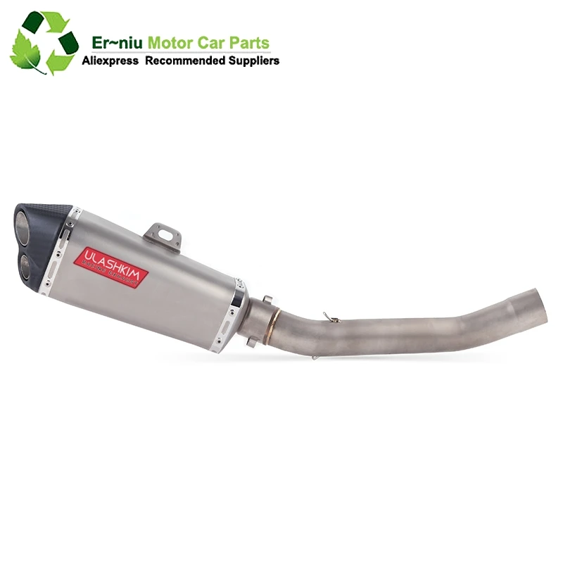 

Motorcycle Exhaust Muffler Full System Slip On Middle Link Pipe DB Killer For kawasaki Z750 Z 750