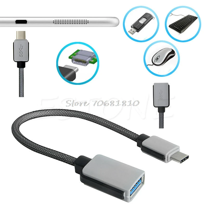 

USB-C USB 3.1 Type C Male to USB 3.0 Female OTG Data Cable Connector For LG G5