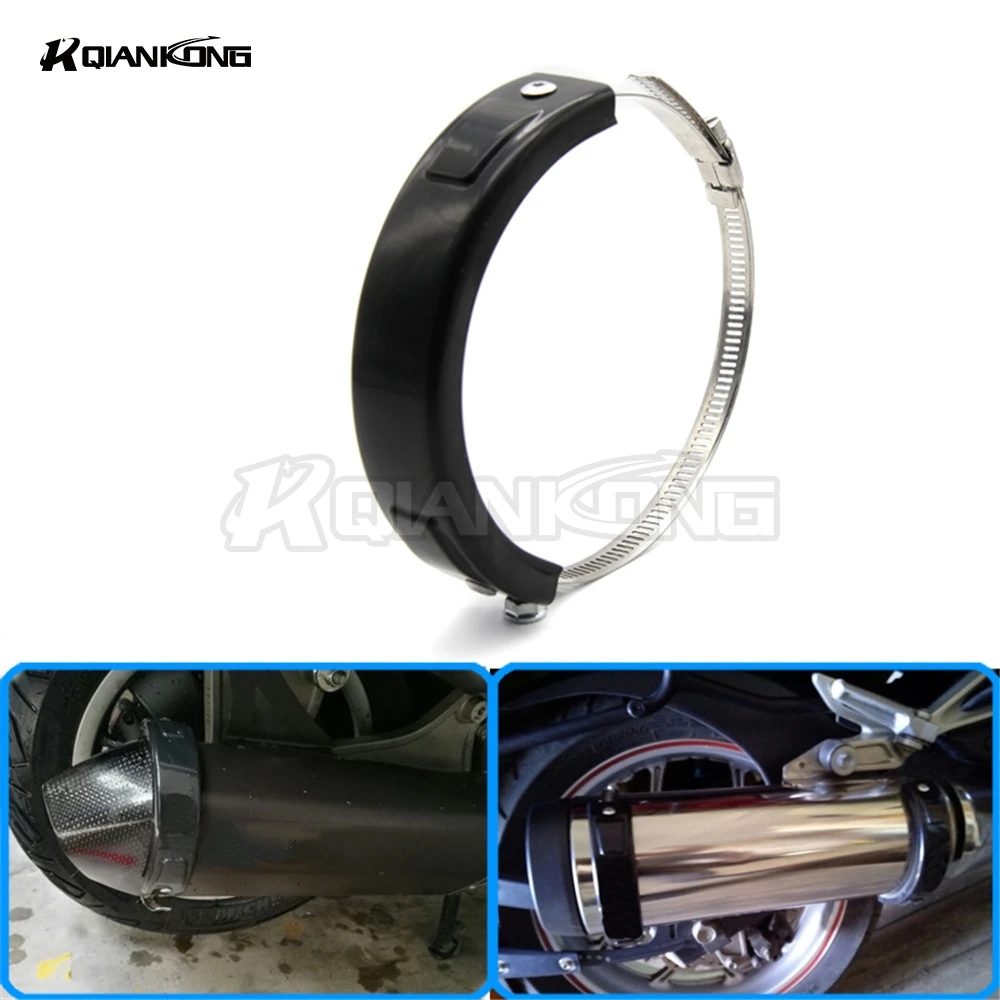 R QIANKONG Универсальный черный переходник для выхлопной трубы 100 140 мм овальное