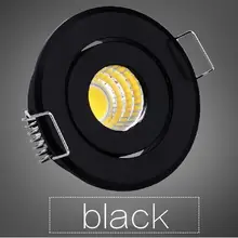Высокое качество 3 Вт затемняемый мини светодиодный светильник мини cob Светодиодный точечный светильник светодиодный потолочный светильник белый корпус/черный корпус