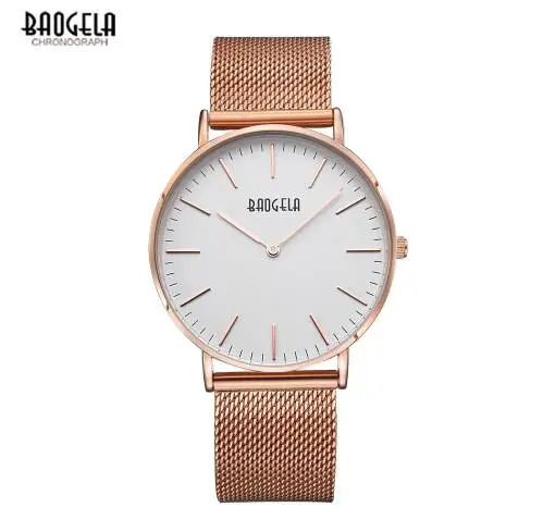 

BAOGELA Watch Women Stainless Steel Strap Quartz Watches Women Clock Valentine Gift Ladies Wristwatches Relogio Feminino 1609-2