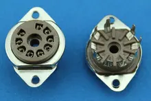 Free Shipping 10PCS GZS9 F new 9 pin tube sockets bakelite base suitable for 12ax7 12au7