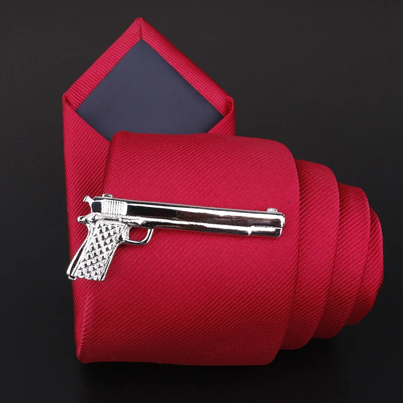 

Midger Brand Necktie Clips Metal Tie Clip Mens Gun Bullet Pen Broadaxe Suits Stick Necktie Clips Tie Bar Fashion Clasp
