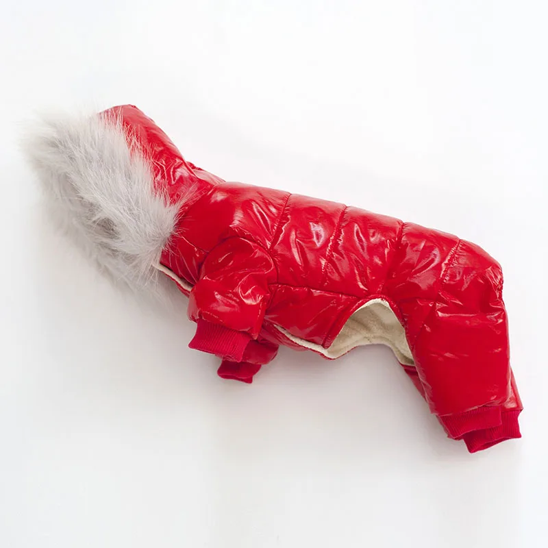 Водонепроницаемый щенок пальто куртка для зимы холодная погода модные лыжная куртка теплая одежда для лыжников для маленьких собак кошек