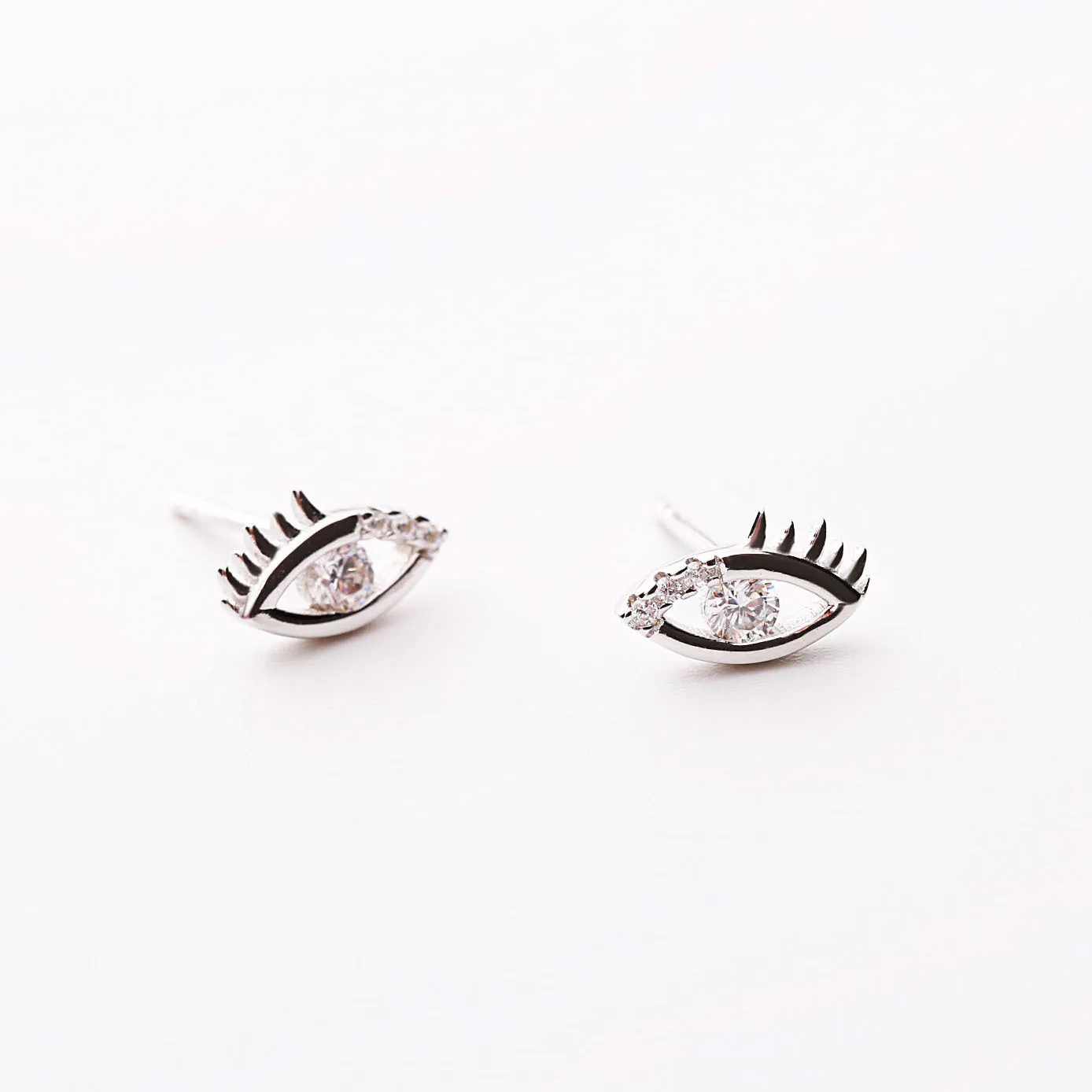 eyes of angle CZ 100% 925 Sterling silver Jewelry fashion Hypoallergenic Stud earrings for women girl gift
