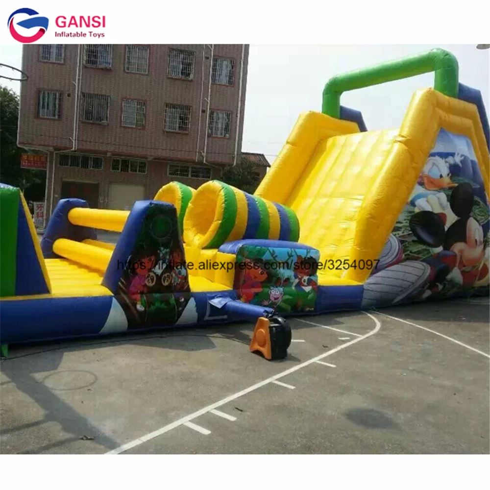 Park boot camp inflatable obstacle course jumping game for kids factory direct sale giant inflatable obstacle course for sale