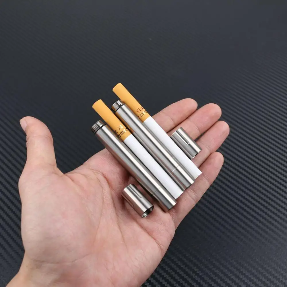 

CNC Titanium Cigarette case box Pills Container Seal Dampproof Waterproof