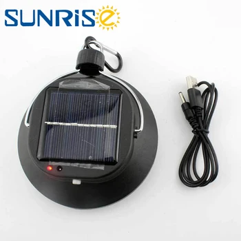 

Portable Solar Powered Emergency Lamp For outdoor Collapsible Hiking Camping USB Rechargeable LED Lighting