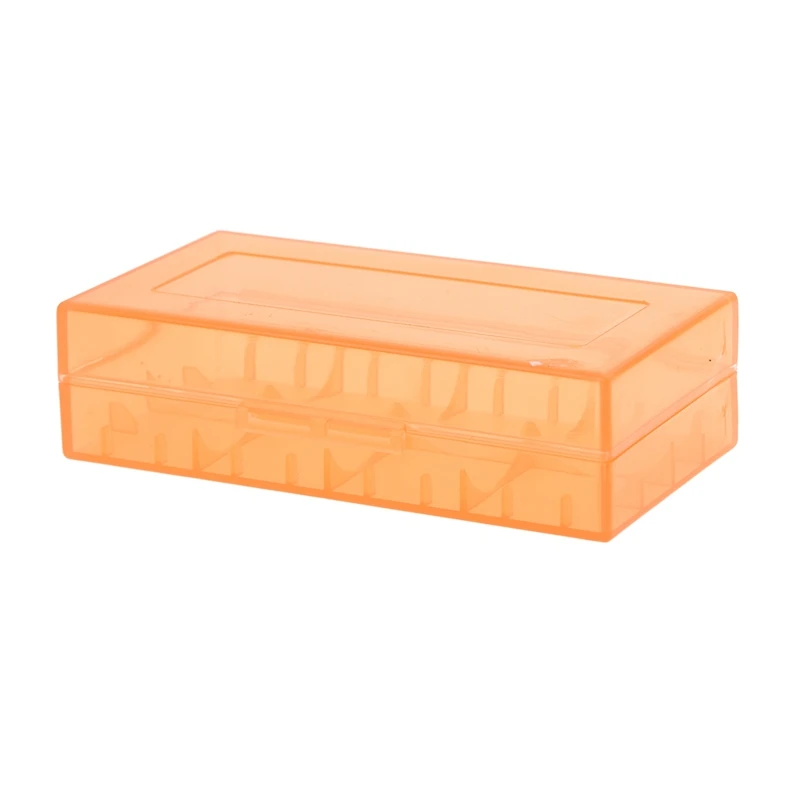 18650 CR123A 16340 Rechargeable Battery Hard Case Holder Box Storage Box orange