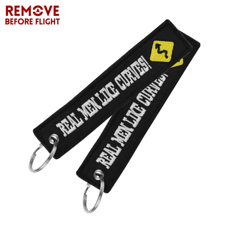 Fashion Motorcycle Chain Keychain Bijoux for Cars llaveros Key Chains Embroidery Real Men Like Curves Key Fobs OEM Car Key Chain (10)