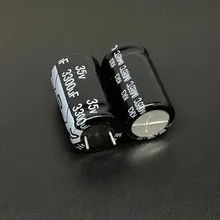 5 шт./лот 3300 мкФ 35V 16x26 мм 35V3300uF хорошего качества Алюминий электролитический конденсатор с алюминиевой крышкой, короткие ноги