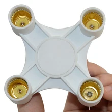 Студия E14-4E14Softbox лампа светильник Базовая розетка сплиттер 4-в-1 лампы адаптер держатель