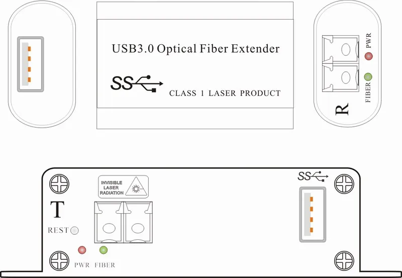 USB3.0 волокна extender USB3.0 оптический дуплексный волокна LC USB промышленный сенсорный экран оптическая мультимедиа