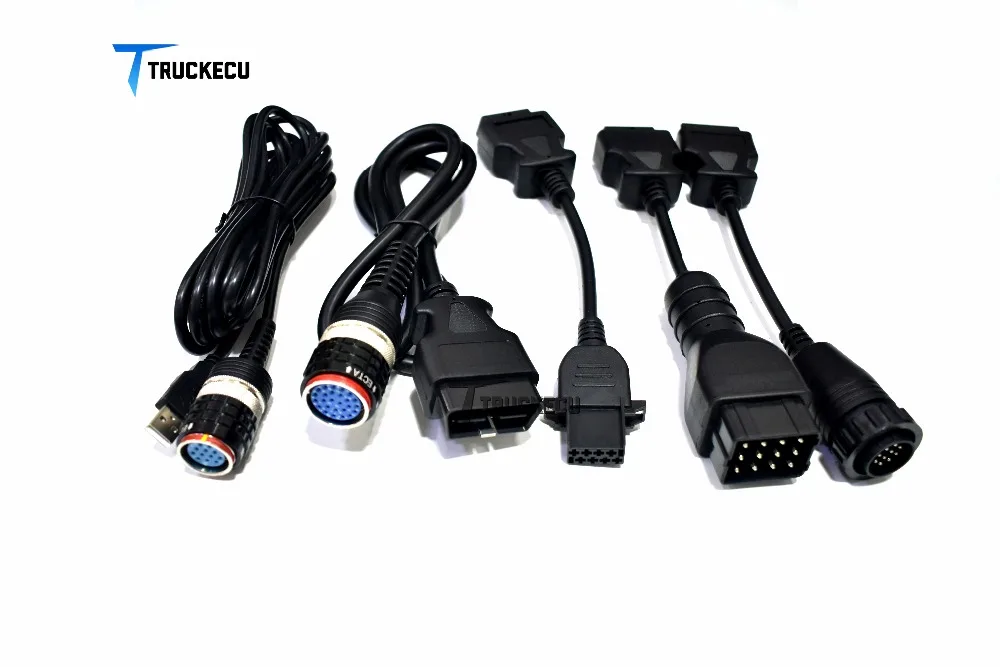 5 шт. кабель для volvo vocom 88890300 volvo/UD/MACK/RENAULT диагностический OBD II + 8 PIN USB 12 14 PIN|Кабели