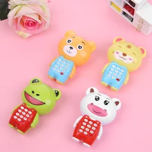 Креативный мультфильм музыкальный телефон мобильный телефон обучающий электрический игрушечный телефон-рация модель машины лучший подарок