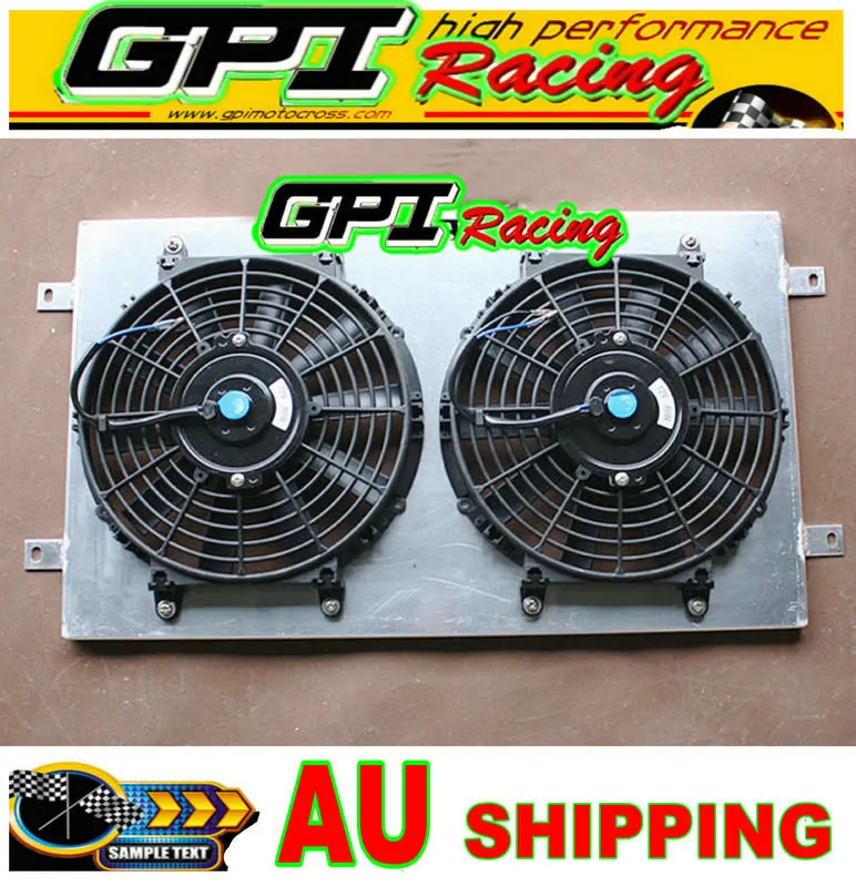 

Aluminum RADIATOR shroud + Thermo Fan FOR Holden TORANA HQ HJ HX HZ Kingswood V8