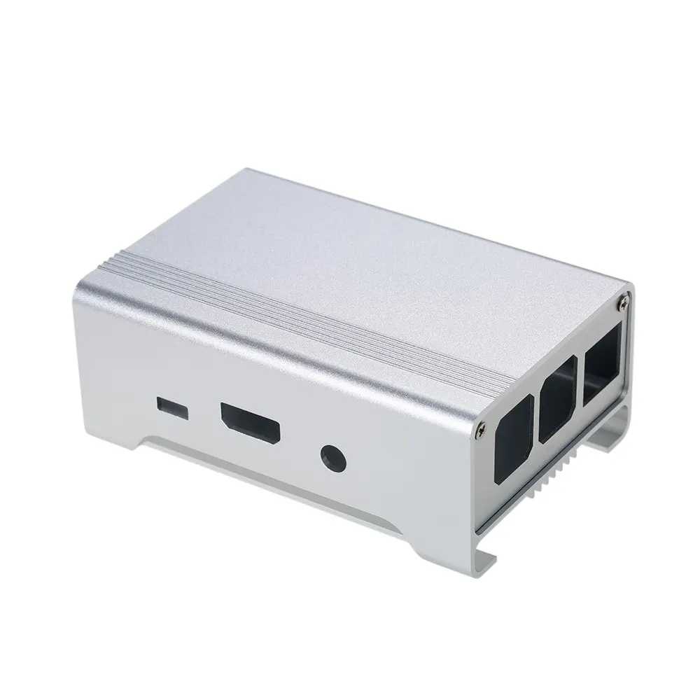 Защитный корпус корпуса из алюминиевого сплава Корпус Корпуса для Raspberry Pi 3 2 и B + с