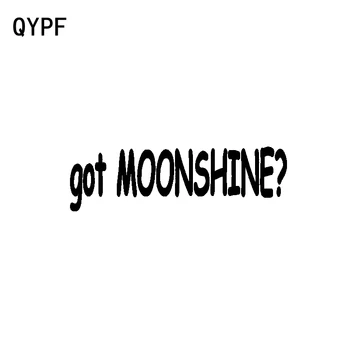 

QYPF 15CM*4.5CM Creative Characters Got Moonshine Vinyl Black Silver Car Sticker Decal C15-3078