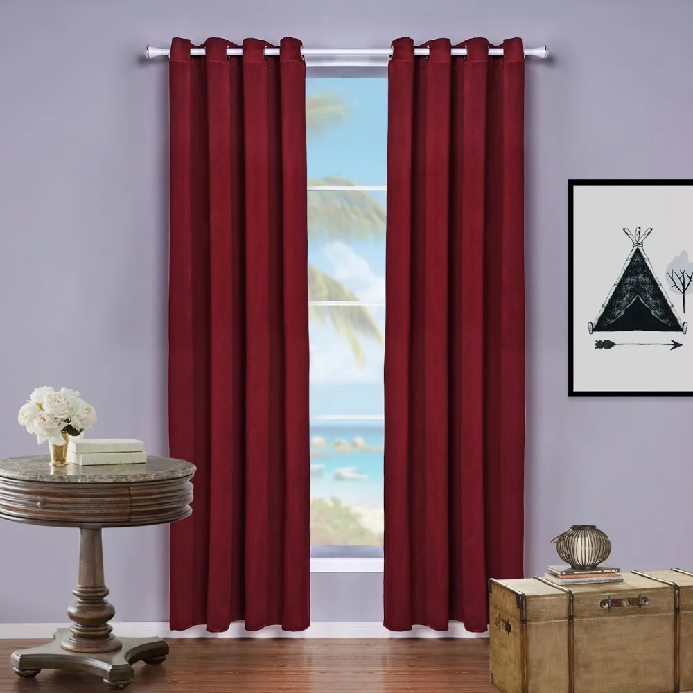 Aliexpress.com : einfarbig flache fenster vorhänge sheer blackout ... Fruhling vorhänge