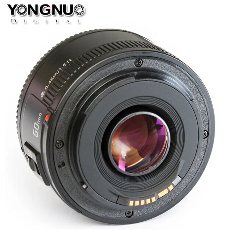 YONGNUO YN50mm f1.8 AF объектив стандартная диафрагма Авто фокус для камеры Canon EOS 800D 760D 750D