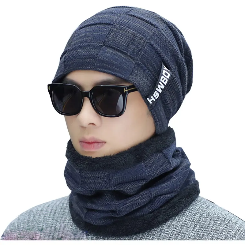 mens winter hat black