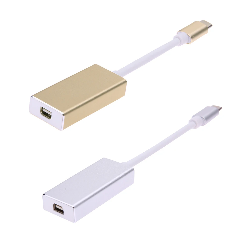Aluminum alloy Male USB3.1 Type C to Female Mini Displayport Adapter 4K