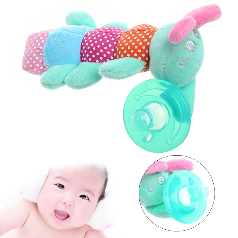 Jual 2018 Bayi Bayi Puting Hewan Caterpillar Wubbanub Silikon Dot dengan Menyenangkan Mewah 1 PC A13_32