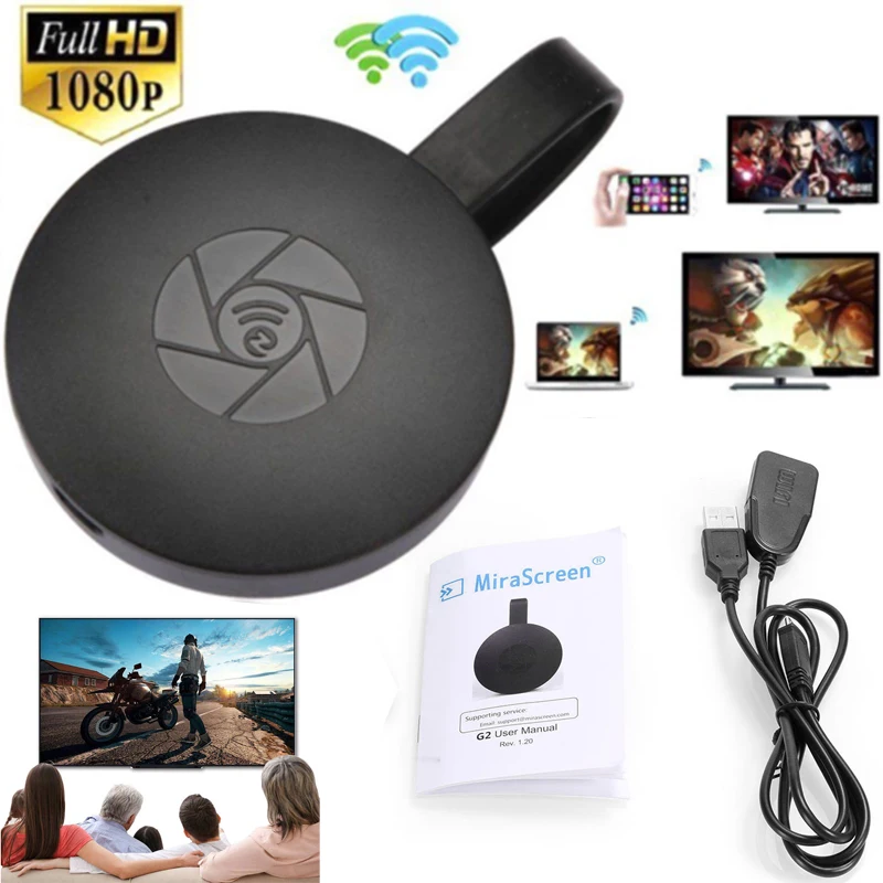 Wireless Wifi Airplay Screen Mirroring Sharing HDMI Stick Media Streamer Audio Video Display Adapter For iOS