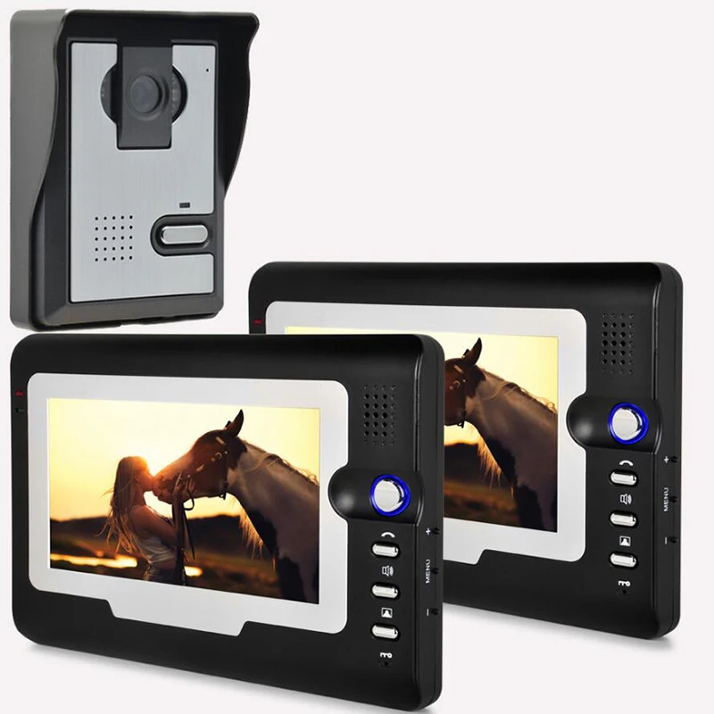 Rainproof HD 7 TFT Color Video font b door b font phone Intercom Doorbell System Kit