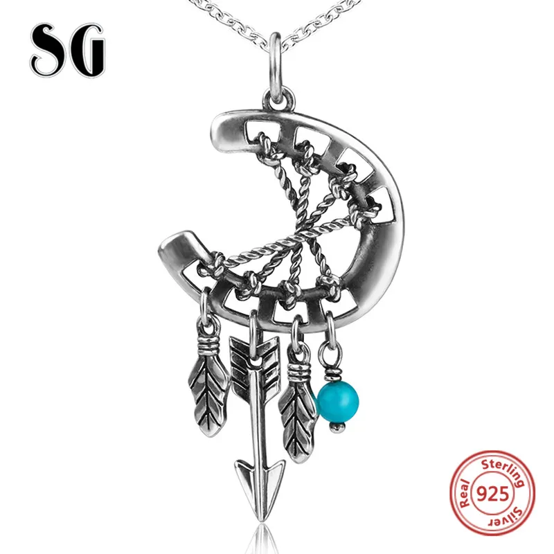 

SG new arrival 925 sterling silver dreamcatcher chain necklace&pendant diy European fashion jewelry making for women gifts
