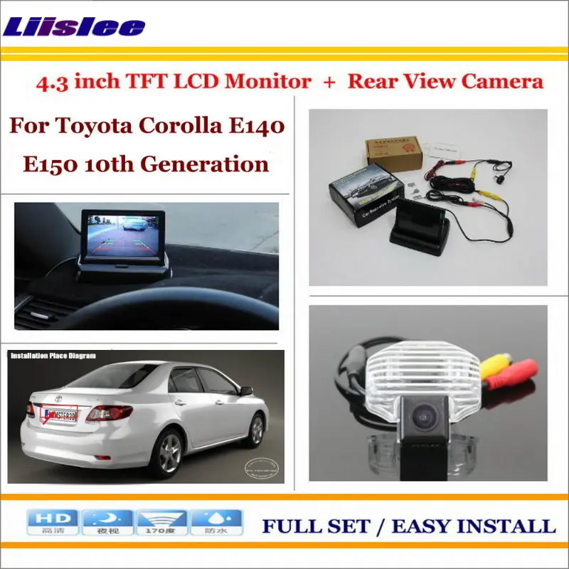 

For TOYOTA Corolla - 4.3" TFT LCD Monitor + Car Rearview Back Up Camera = 2 in 1 Car Parking System
