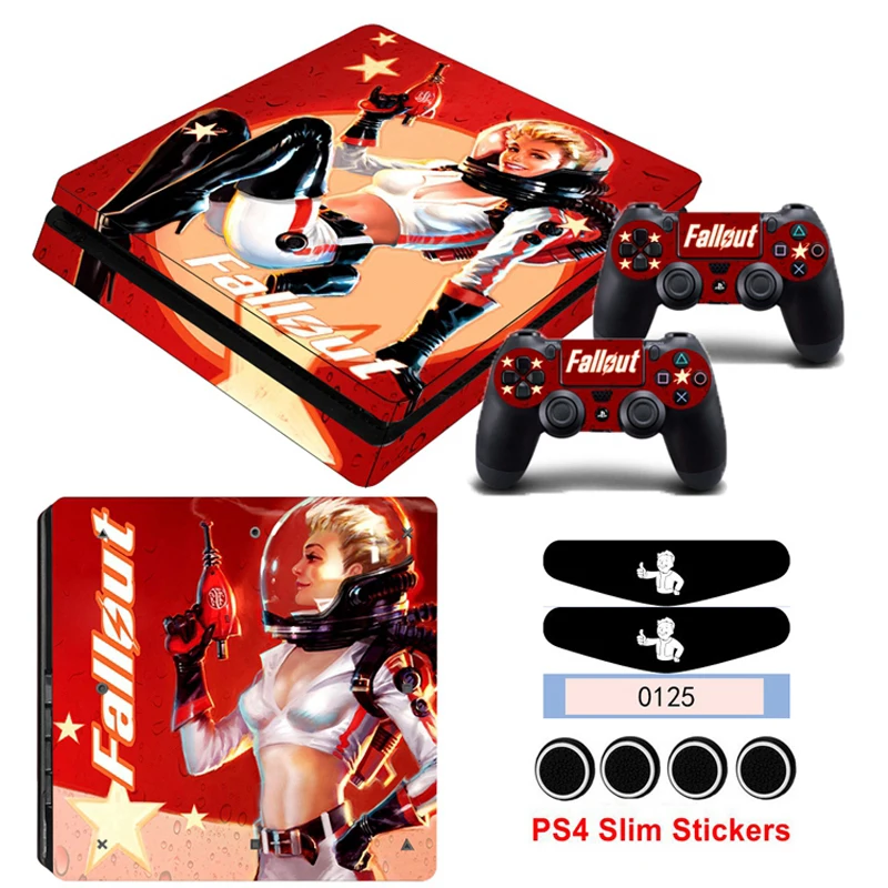 Игровой стиль наклейки для кожи PS4 Slim sticker s Skins для Playstation 4 Slim консоль и контроллер геймпад виниловая Защитная Наклейка