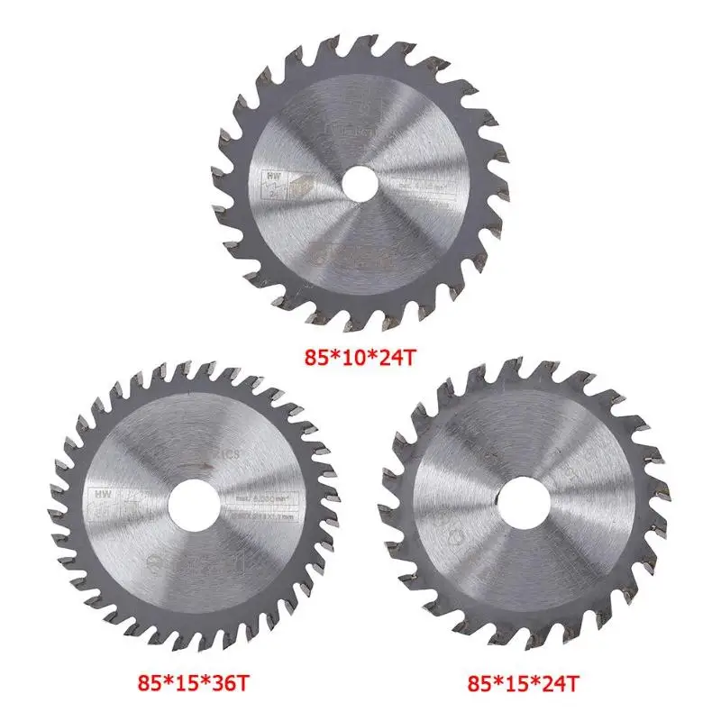 

85mm 24/36T Circular Saw Blade Round Carbide Wheel Discs for Woodworking Cutting Electric Tool Fittings