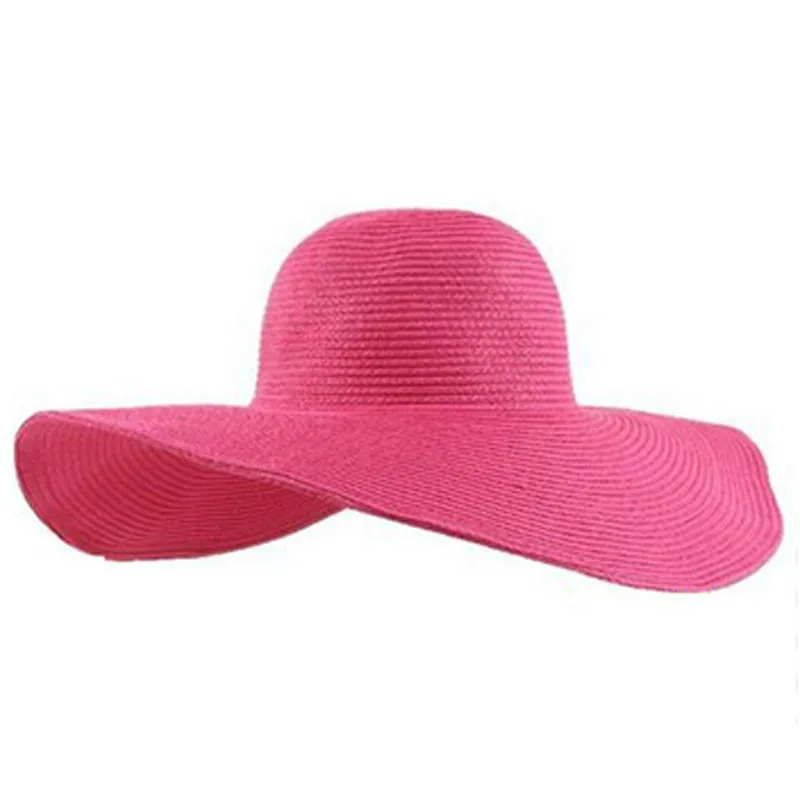 big pink floppy hat