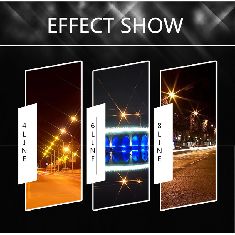 ZOMEI Star Filters Camera Lens Kit 4 Points 6 Points 8 Points Star Filter for Canon Nikon Sony Olympus DSLR Camera Accessories -4