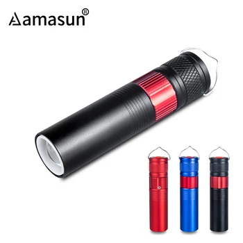 

Portable Flashlight Q5 Linterna LED Adjustable Zoomable AA 14500 Battery Powered Torch Magnet Bottom Multi-function for Camping