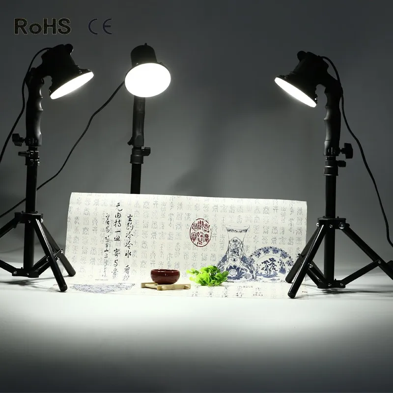  3 piece LED lamp photography studio light bulb portrait soft box fill light lights bulb and 3*37CM  - 32720980849