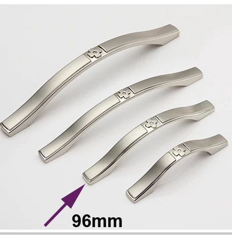 Cheap Hole Pitch 64mm/96mm Zinc alloy Modern handle Kitchen Furniture handle drawer handle silver color Cheap Hole Pitch 64mm/96mm Zinc alloy Modern handle Kitchen Furniture handle drawer handle silver color