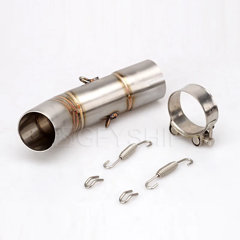 

Motorcycle Exhaust Muffler Middle Link Pipe Moto Escape Exhaust System For Yamaha FZ8 FZ8N FZ8S Fazer 2010 to 2014 2015 Slip-on