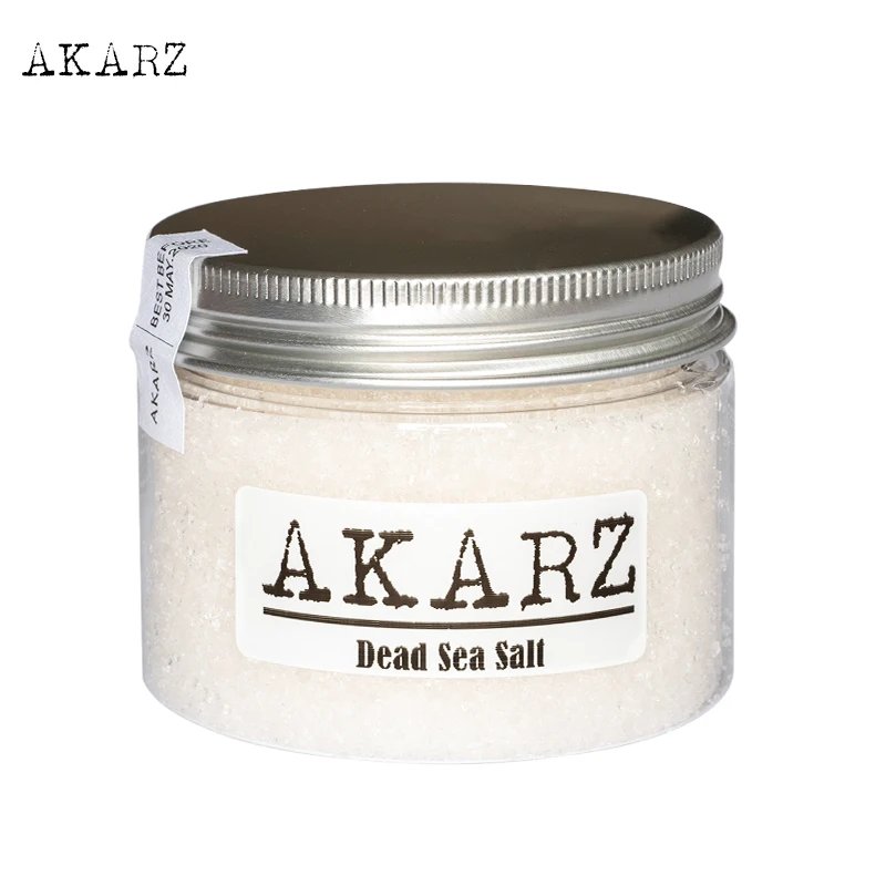 

AKARZ Brand 100% Pure Mineral Dead Sea Dry Salt Origin Jordan Fine Grain Relieving psoriasis eczema and acne skin body care