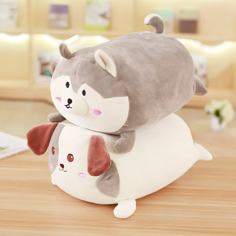 1pcs 4060cm Super Cute Dog Plush Toy Lovely Soft Stuffed Animal Fat Husky Dog Pillow Toys for Children Birthday Christmas Gift (2)