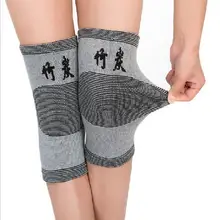1pair Bamboo Carbon Fiber Knee Protector Compression Warm Medical Knee Brace Support (B307)