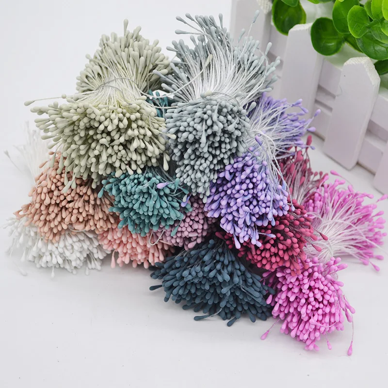 800 шт. 1 5 мм мини цветок с тычинками и двойными головками Pistil DIY Craft Свадебное