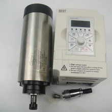 Комплект ЧПУ шпинделя ER11 воздушное охлаждение 1.5KW шпиндель с 4 шт. подшипник+ 1 шт. 1.5kw инвертор