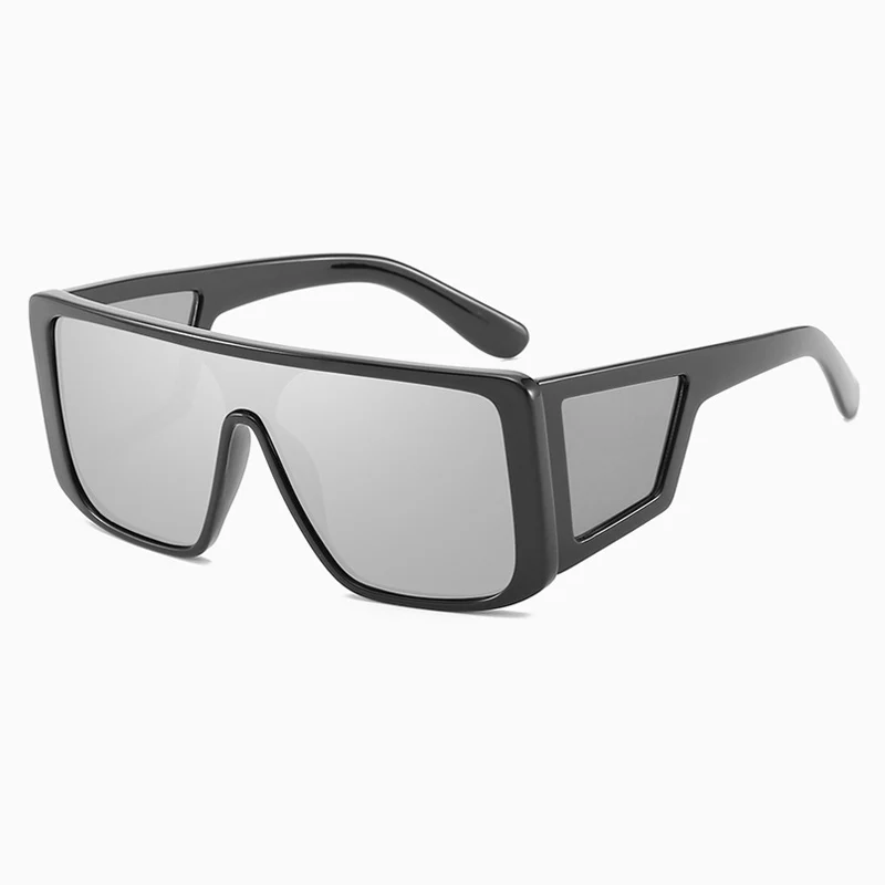 ALOZ MICC женские негабаритные Квадратные Солнцезащитные очки Мужские Роскошные брендовые Дизайнерские мужские солнцезащитные очки Винтажные Солнцезащитные очки UV400 Q87 - Цвет линз: C5-Black-Silver