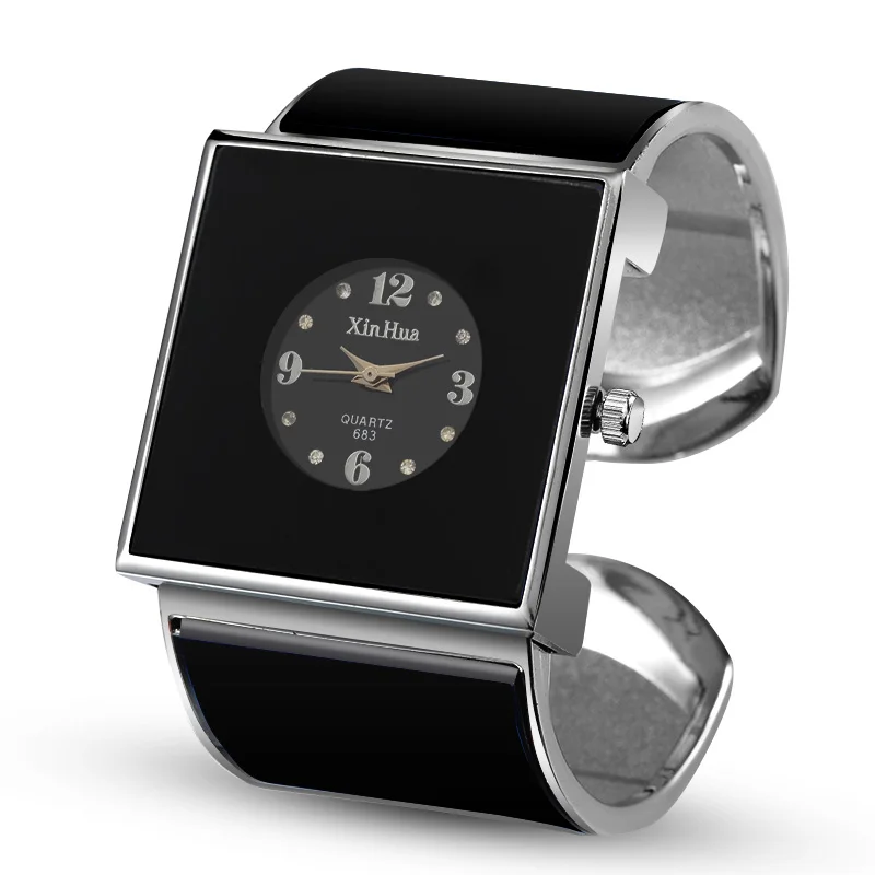 Женские часы XINHUA, браслет из нержавеющей стали, браслет со стразами, дизайнерские, уникальные часы под платье, женские часы