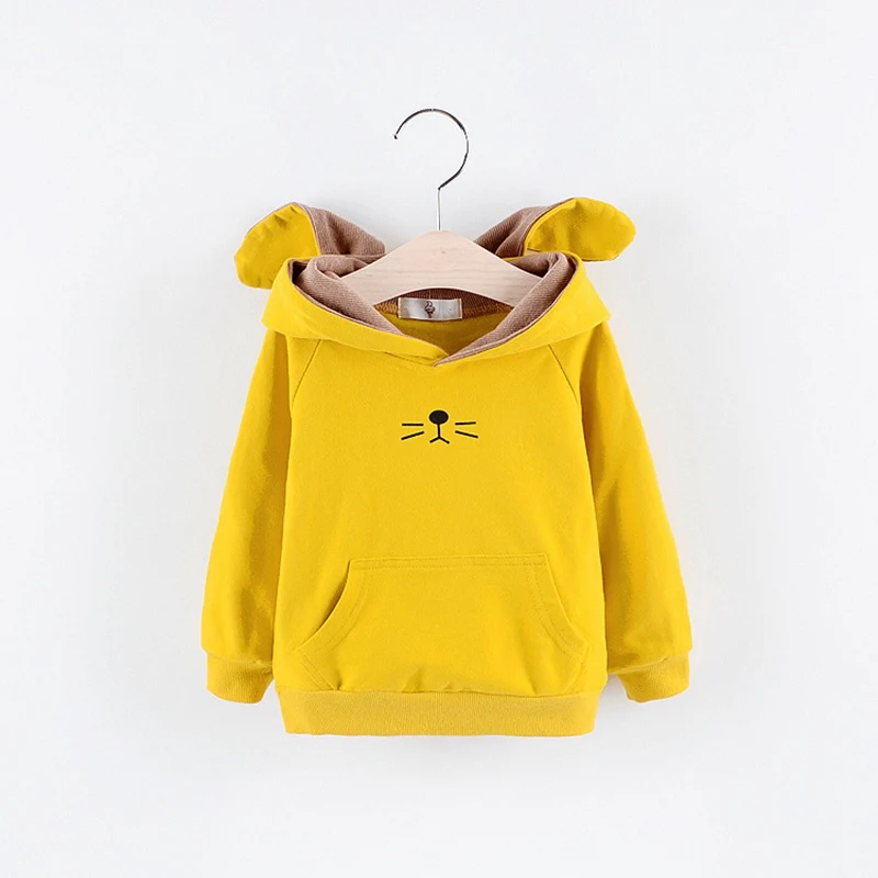 

2019 Spring Autumn Children Baby Babi Kids Boys girls Long Sleeve cartoon cute Rabbit Hat Hooded Sweatshirts Outwear Coats C412