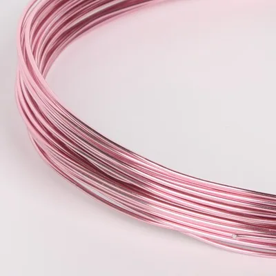Soft Pink Aluminium Wire Beading Cord Wire For Bracelet Necklace Jewelry Making DIY Jewelry Accessories