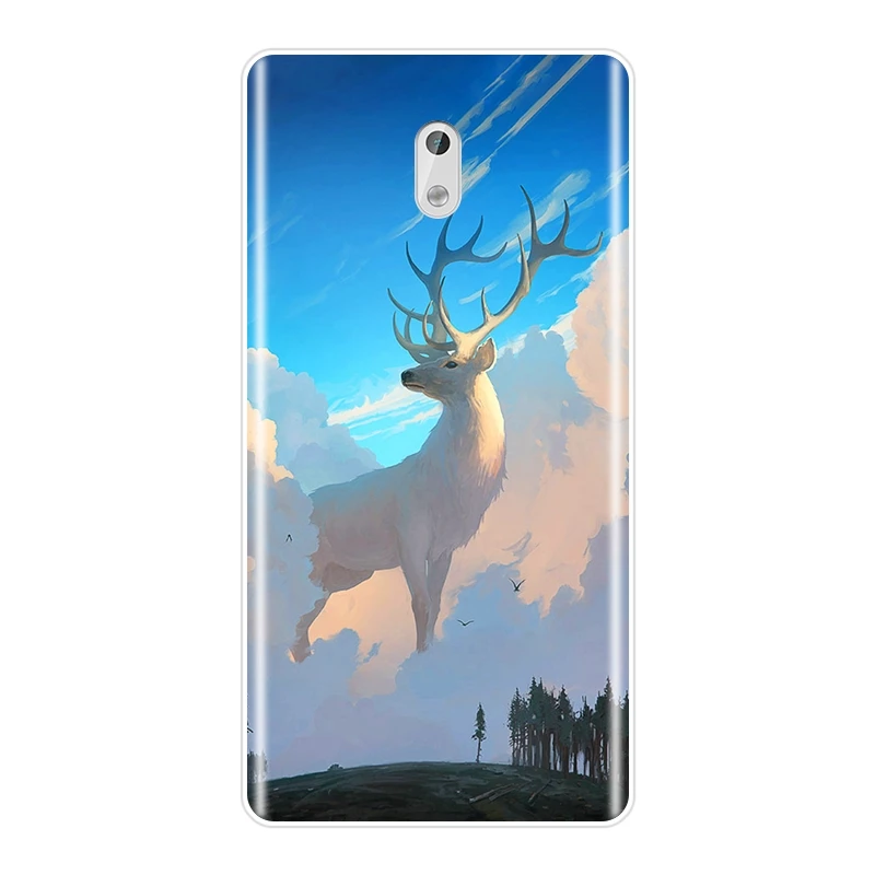 Силиконовый чехол для телефона Nokia 7 Plus X6 с забавным котом оленем жирафом рыбкой