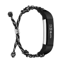 Плетеный Нейлоновый Веревка Группа браслет часы ремешок Ремешок Замена для Fitbit Alta/ч